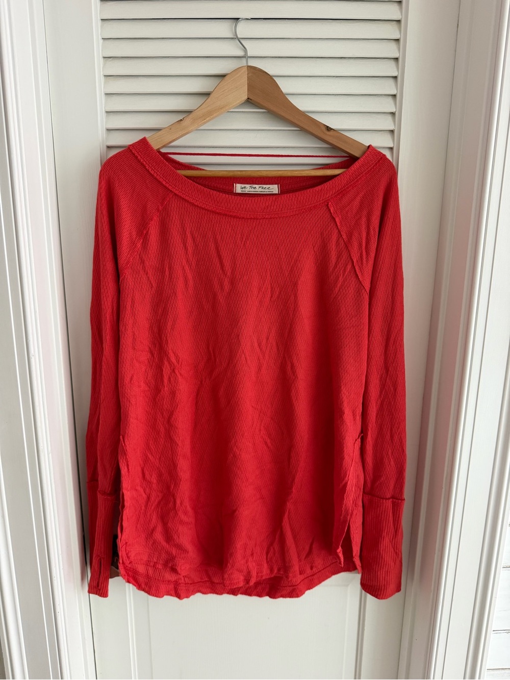 Free people red Long-Sleeve Women's Top